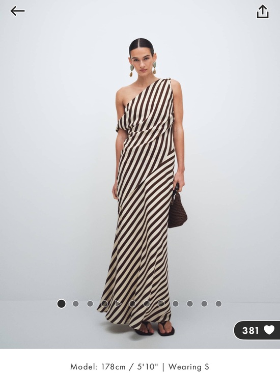 Bronze Snake Dresses & Skirts - Bronze Snake Inessa Striped Asymmetric Top and Maxi Skirt Set in Brown and Cream